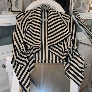 Stripped black and white cardigan/cover up